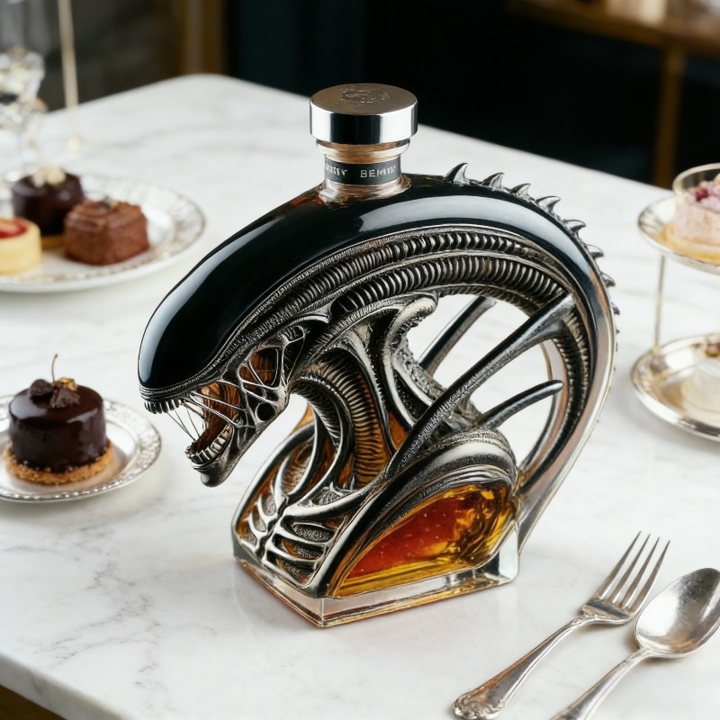 Model Kit Gundam - Alien Xenomorph Shaped Whiskey Decanter, Sci-Fi