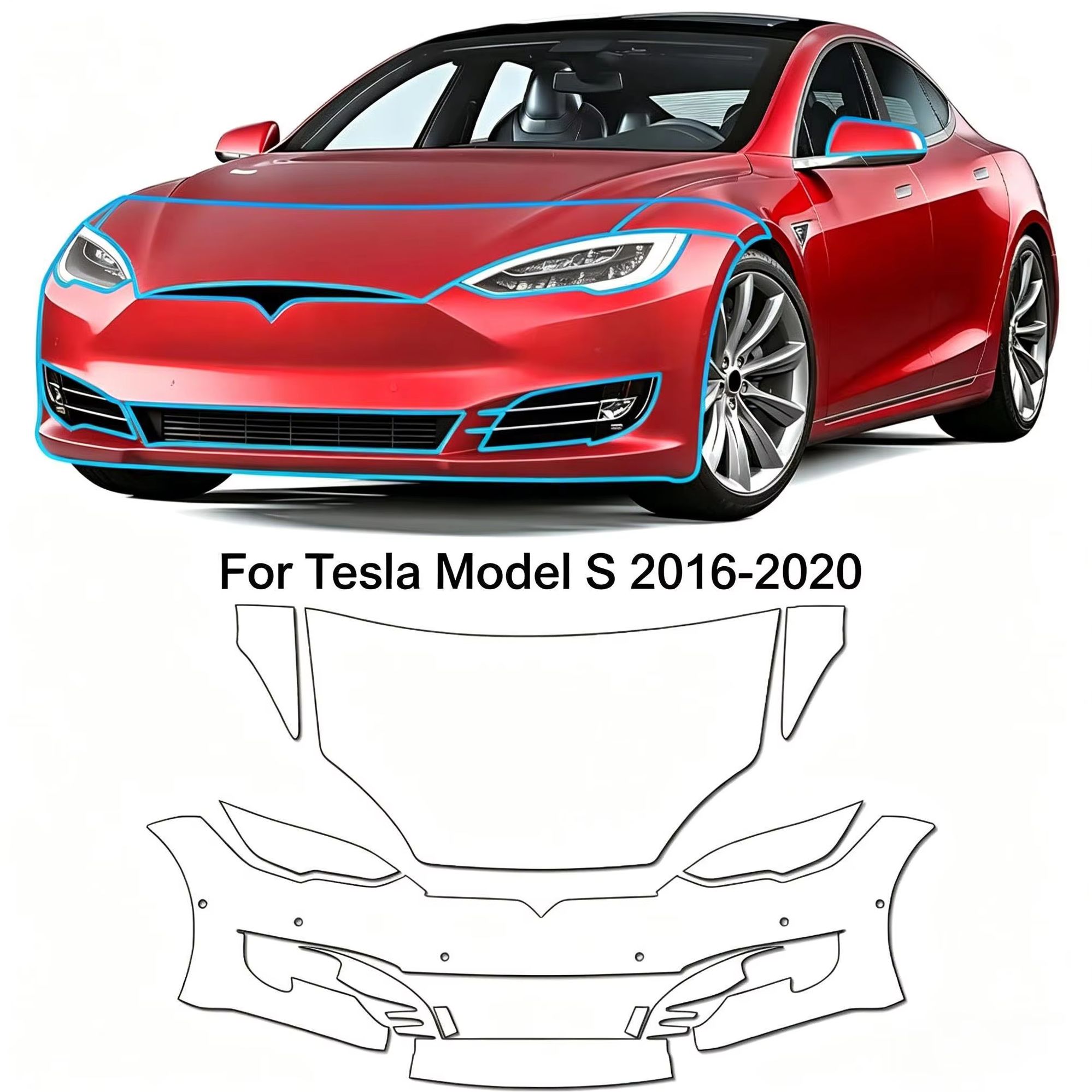 Paint Model Kit - 8.5Mil TPU Bumper Paint Protection Film