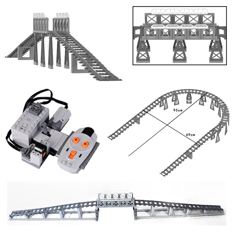Model Kit Locomotive - MOC Train Tunnel Exit Entrance Model