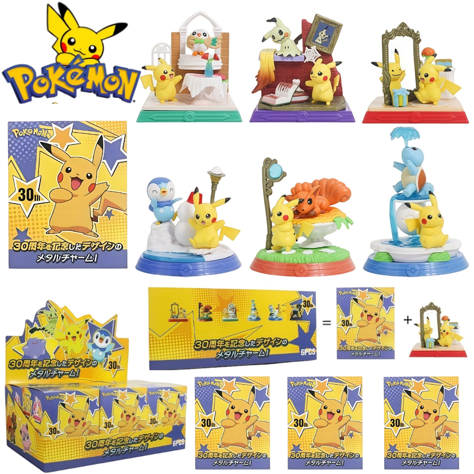 Model Kit Pokemon - 6pcs Pok é mon Action Dolls