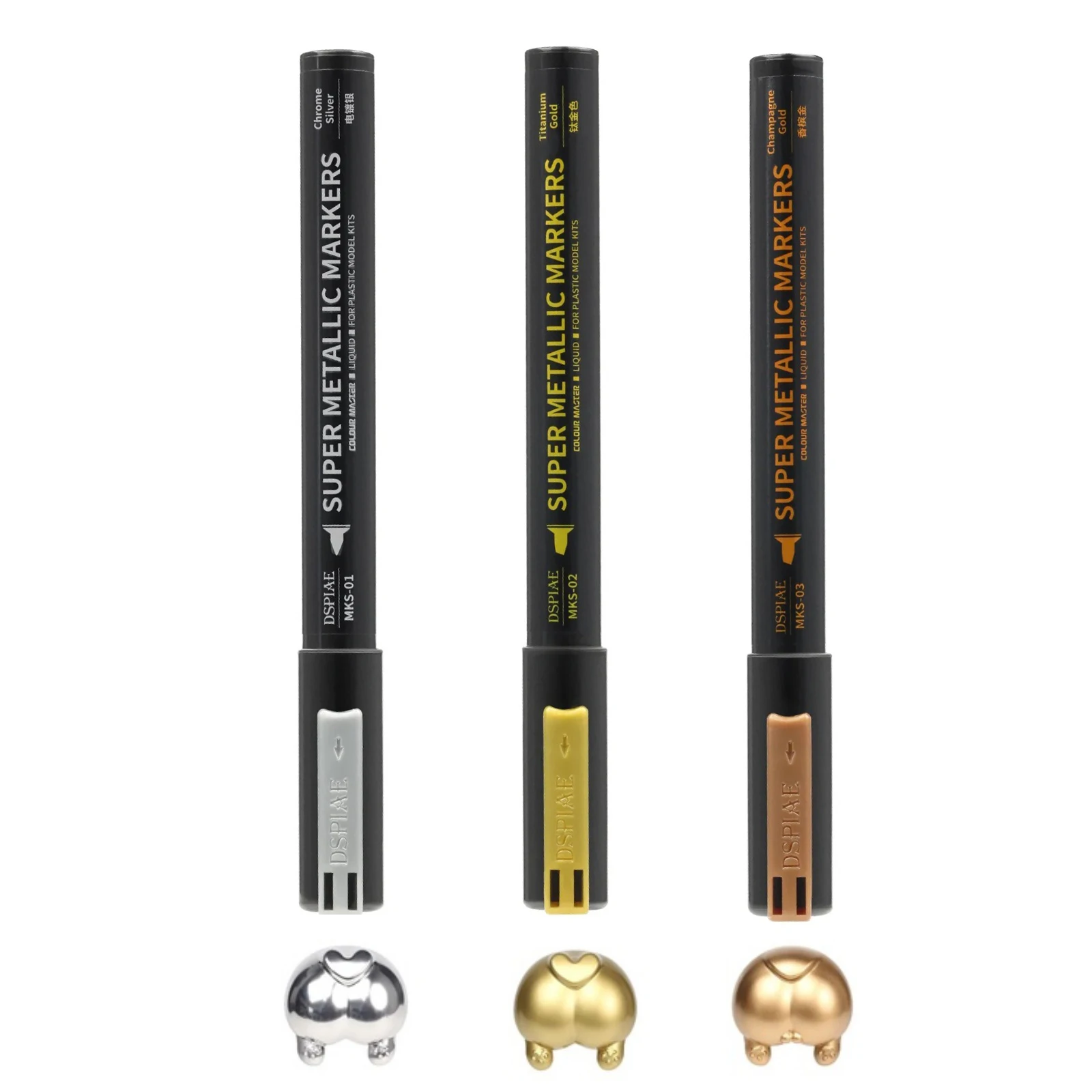 Model Kit Markers - DSPIAE MKS Super Metallic Color Markers