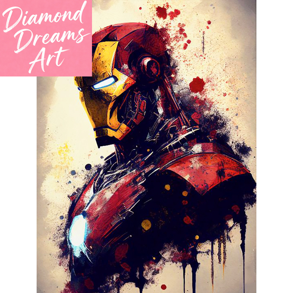 Model Kit Iron Man - Marvel DIY Diamond Painting Set Cartoon