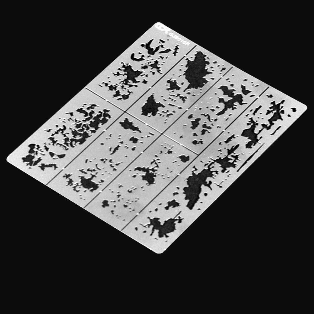 Model Kit Italeri - Mud Splatter Weathering Airbrush Stencils Tool