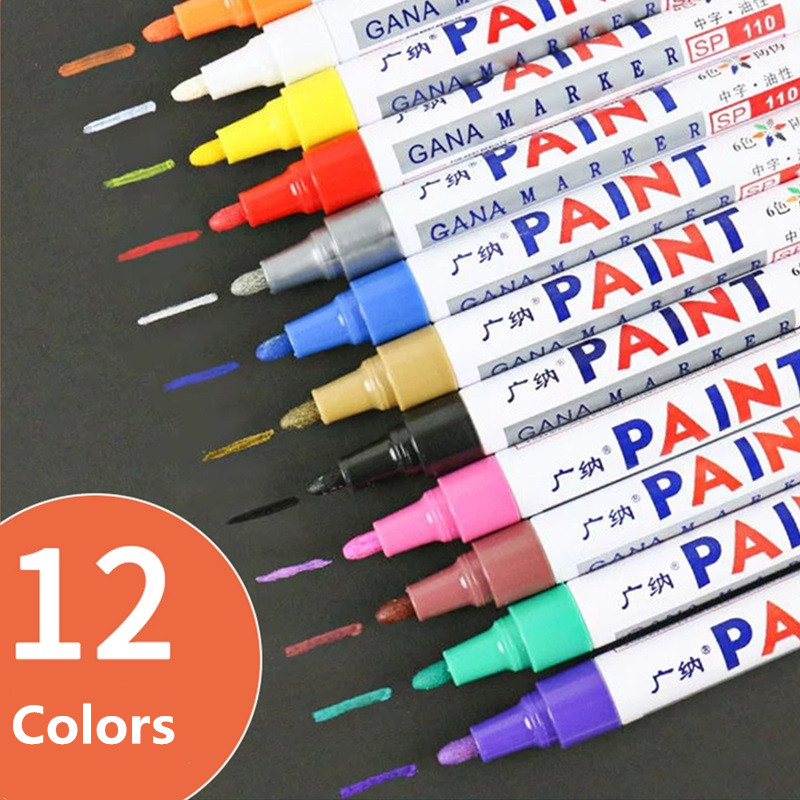 Model Kit Markers - 12 Màu Thường Trực Chống Nước