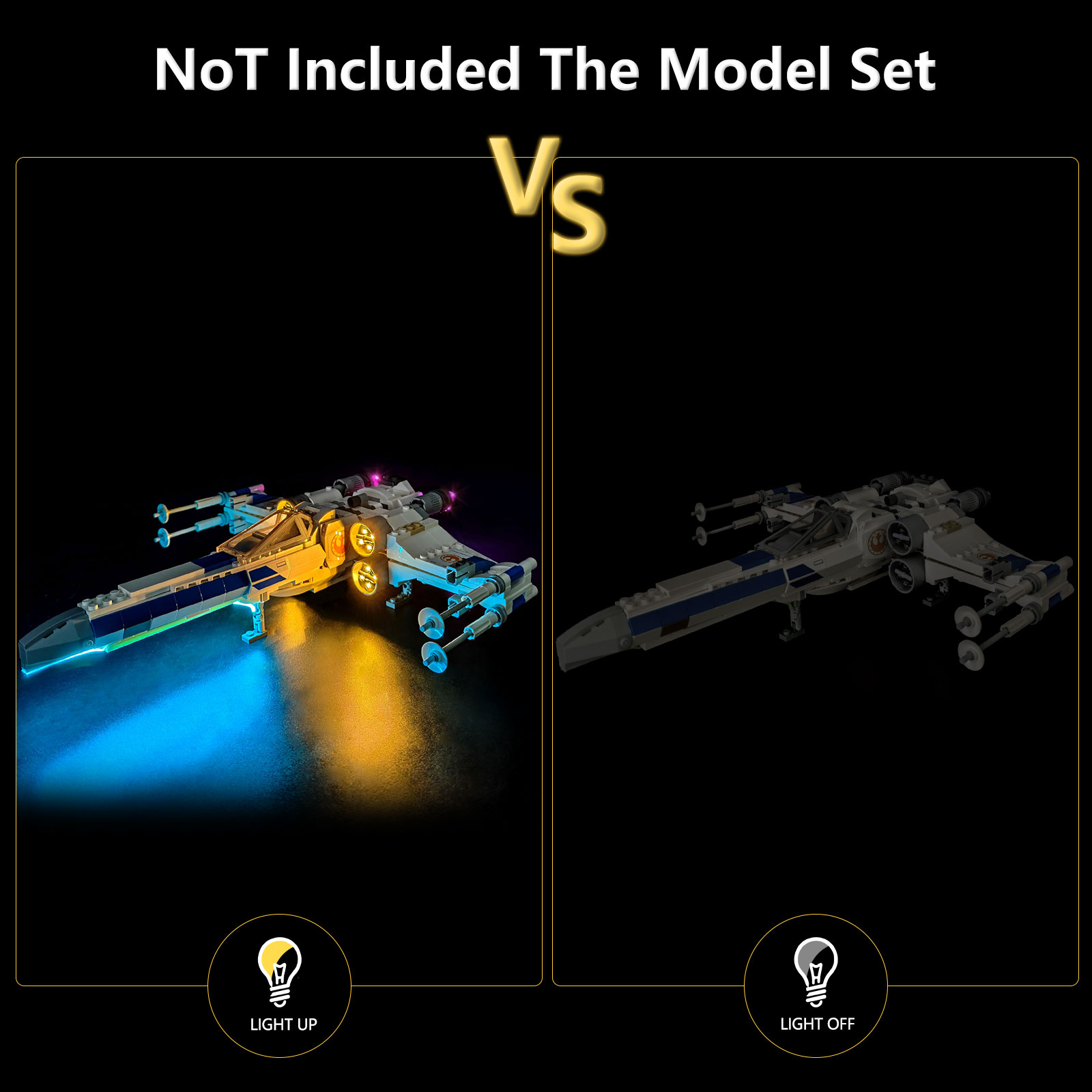 BRIXSPARK  LED Lights Kit for  - đánh giá và giá Model Kit X Wing