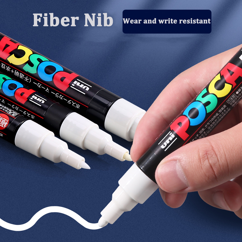 Posca White Marker Brush, Perm - đánh giá và giá Model Kit Markers