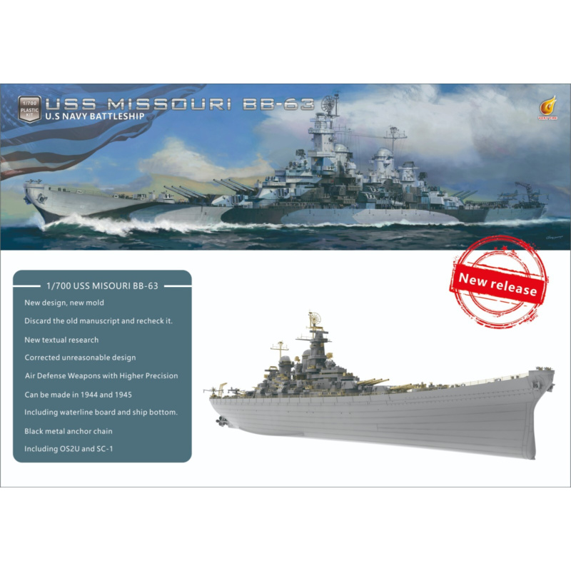 Very Fire  1/700 USS Missouri  - đánh giá và giá Model Kit Uss Missouri