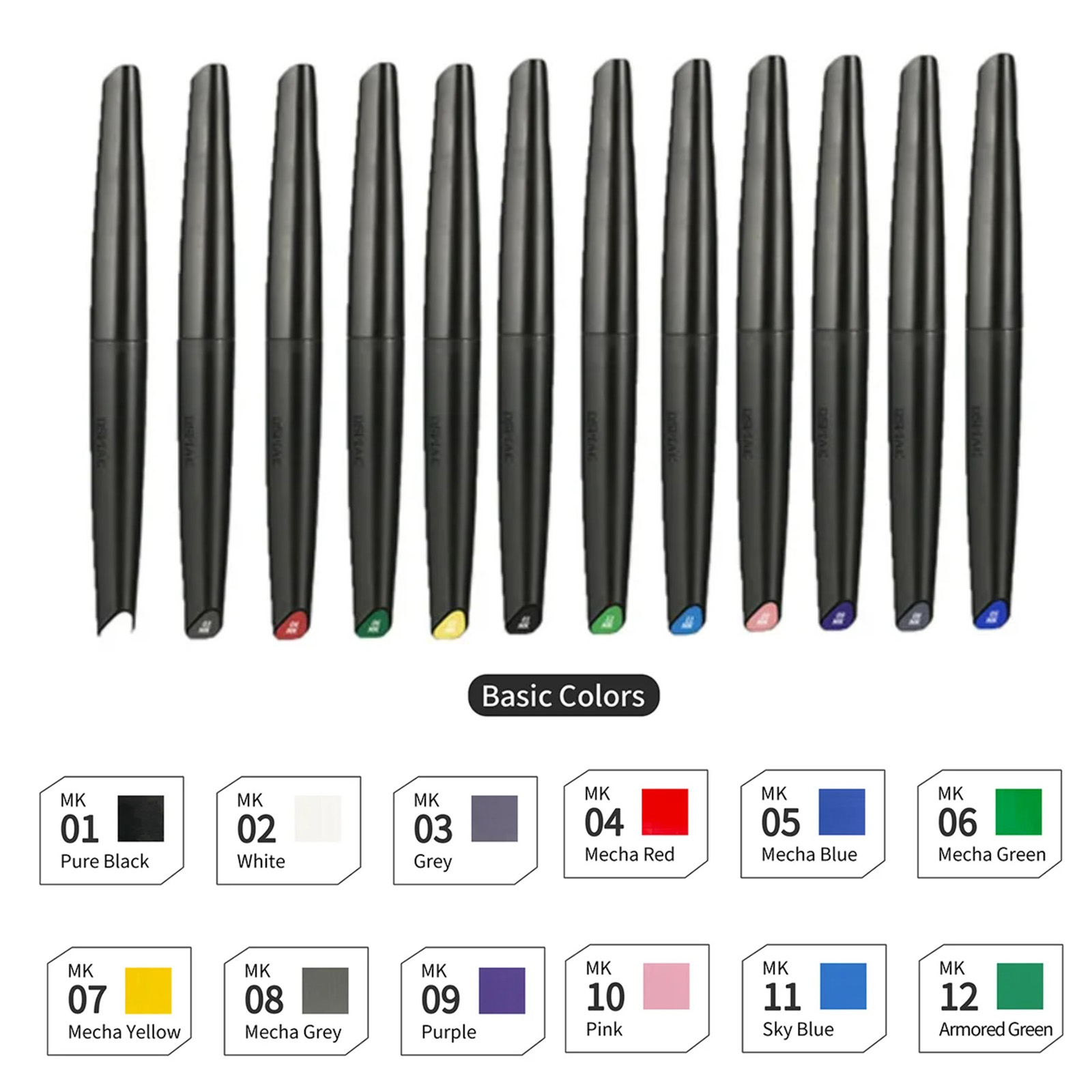 DSPIAE Soft Tip Water-based Ma - đánh giá và giá Model Kit Markers