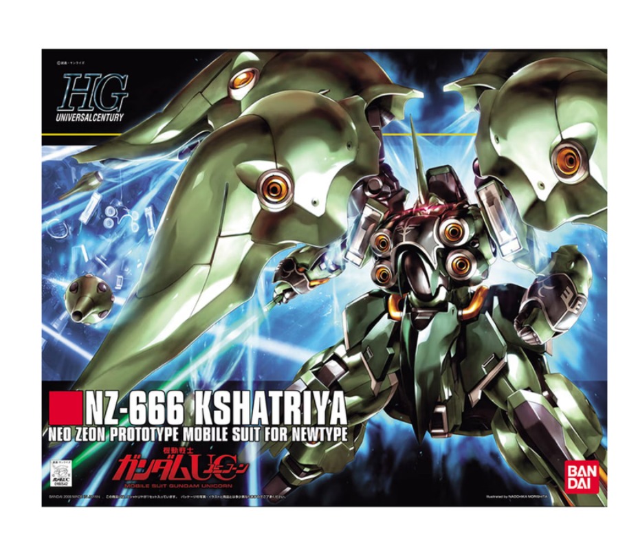 Original Bandai HGUC Kshatriya - đánh giá và giá Model Kit X Wing