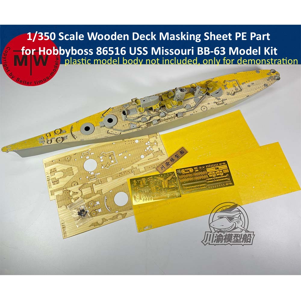 1/350 Scale Wooden Deck Maskin - đánh giá và giá Model Kit Uss Missouri