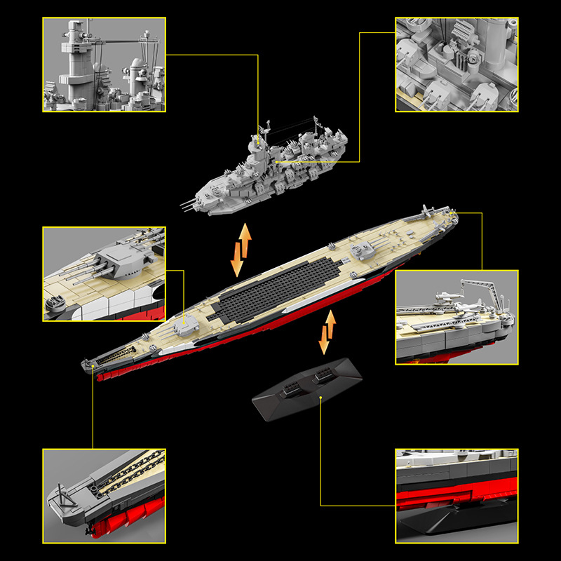 Military 1:300 USS Missouri Bu - đánh giá và giá Model Kit Uss Missouri
