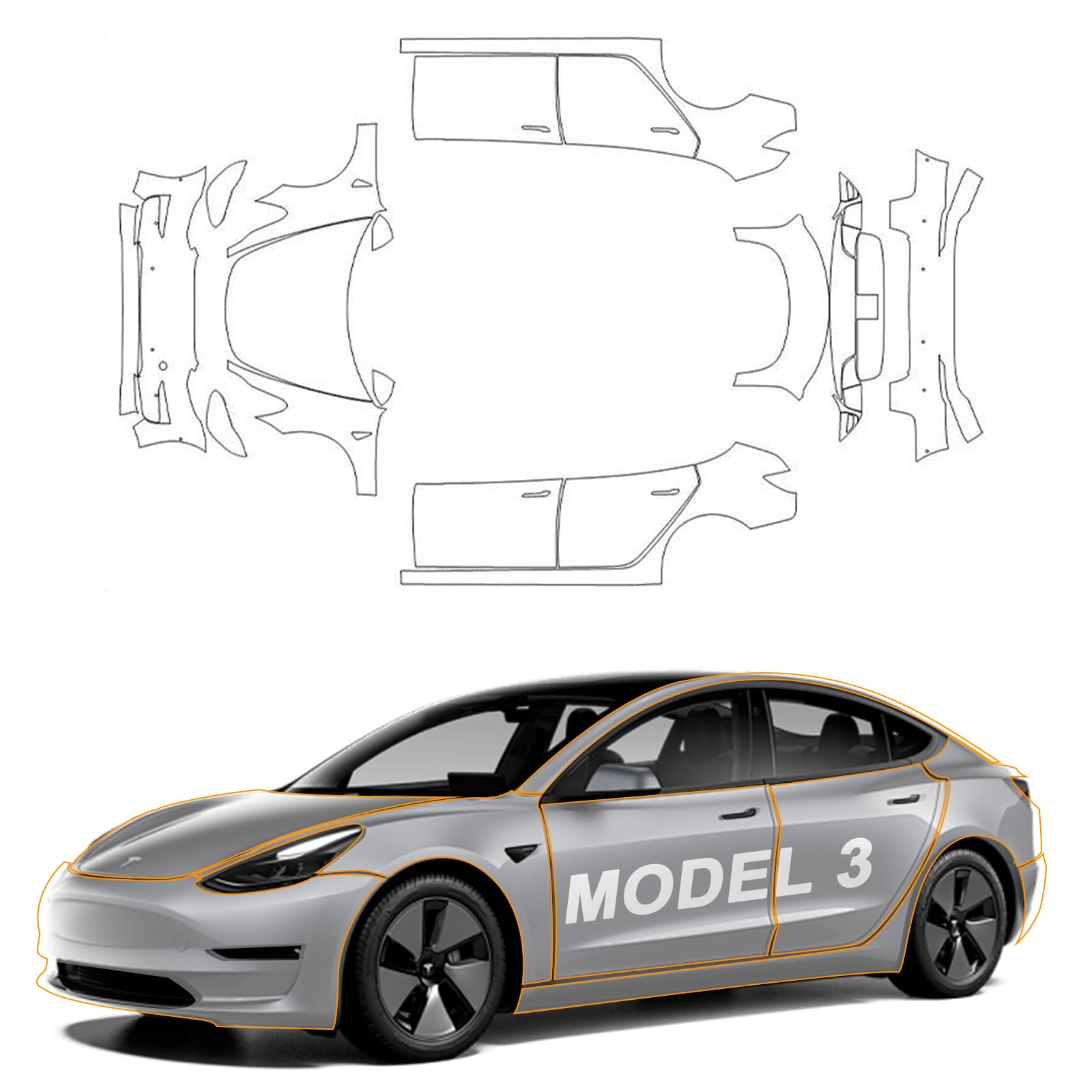 For Tesla Model 3 2017-2023 Pr - đánh giá và giá Paint Model Kit