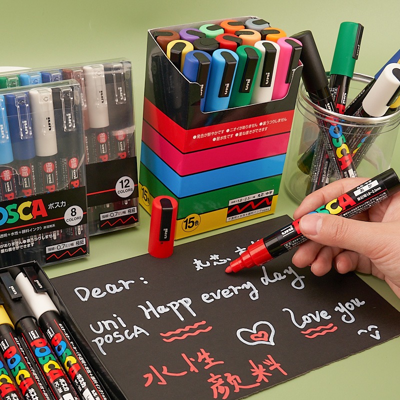 UNI POSCA Marker Pen Set,NEW P - đánh giá và giá Model Kit Markers