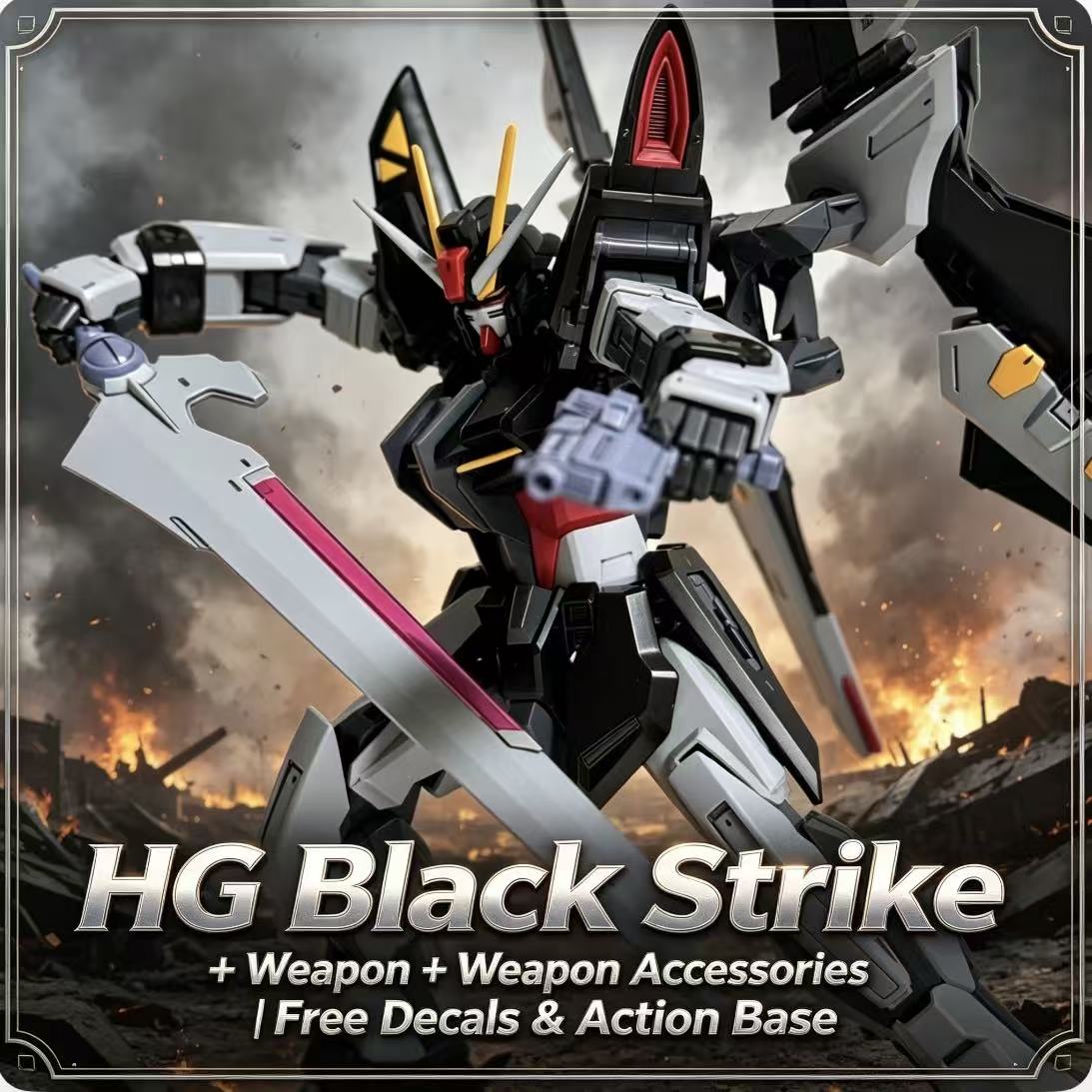 41 HG 1/144 Black Strike Mecha - đánh giá và giá Model Kit X Wing
