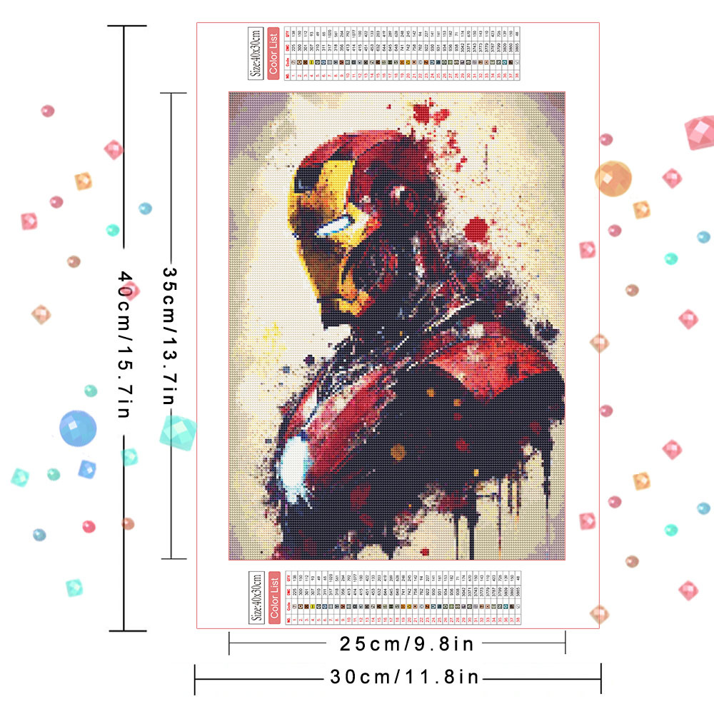 Marvel DIY Diamond Painting Se - đánh giá và giá Model Kit Iron Man