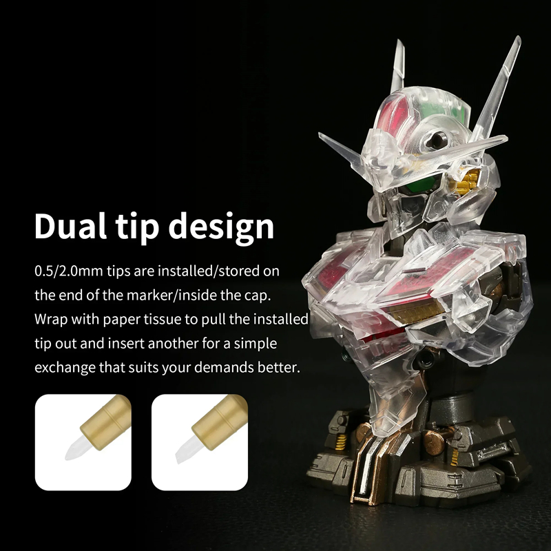 Metallic Markers Colouring Pen - đánh giá và giá Model Kit Markers