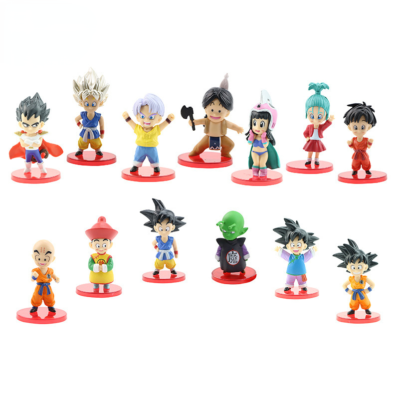 13pcs/lot dragon Ball mini fig - đánh giá và giá Model Kit Vegeta