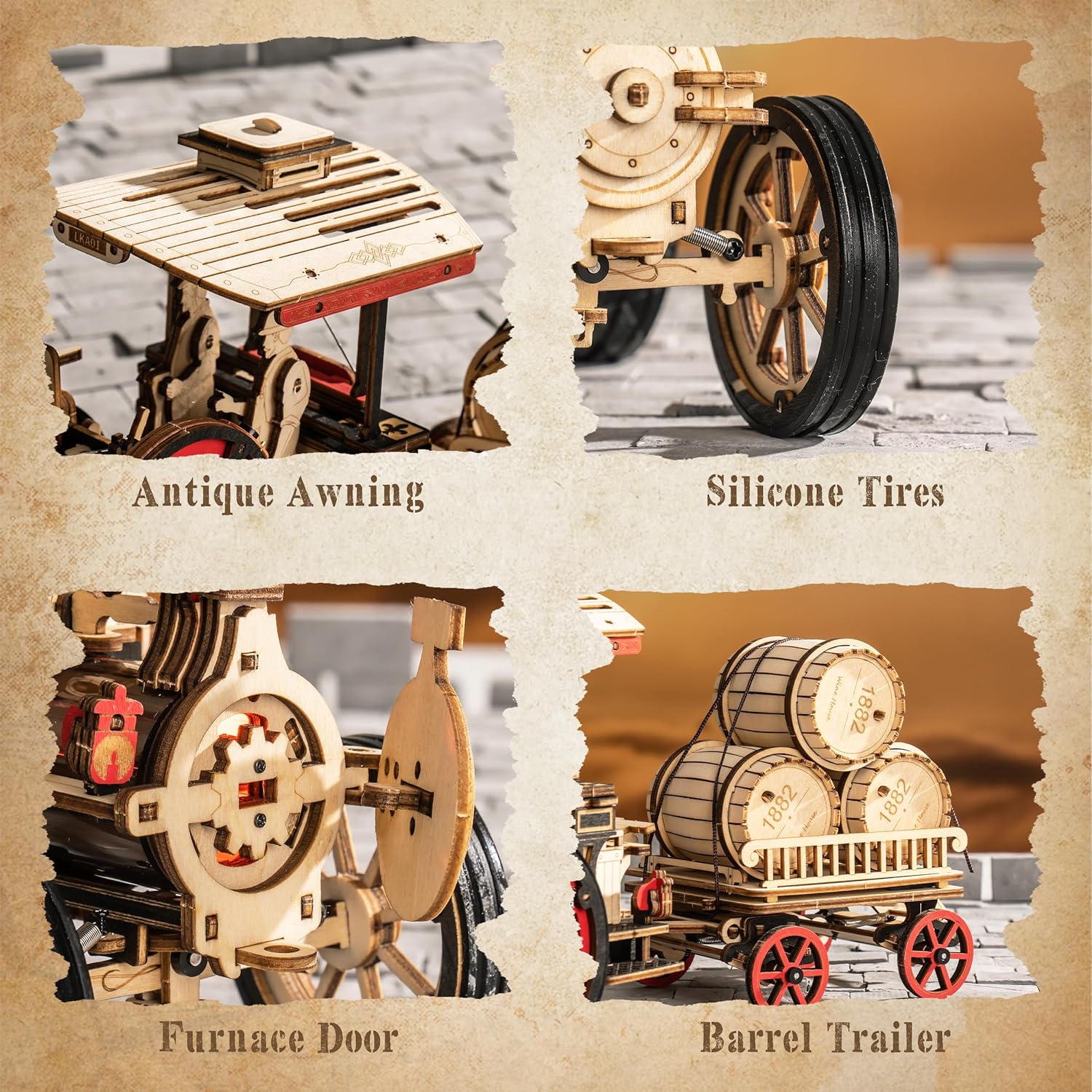 Robotime Rokr Car Model Buildi - đánh giá và giá Model Kit Locomotive