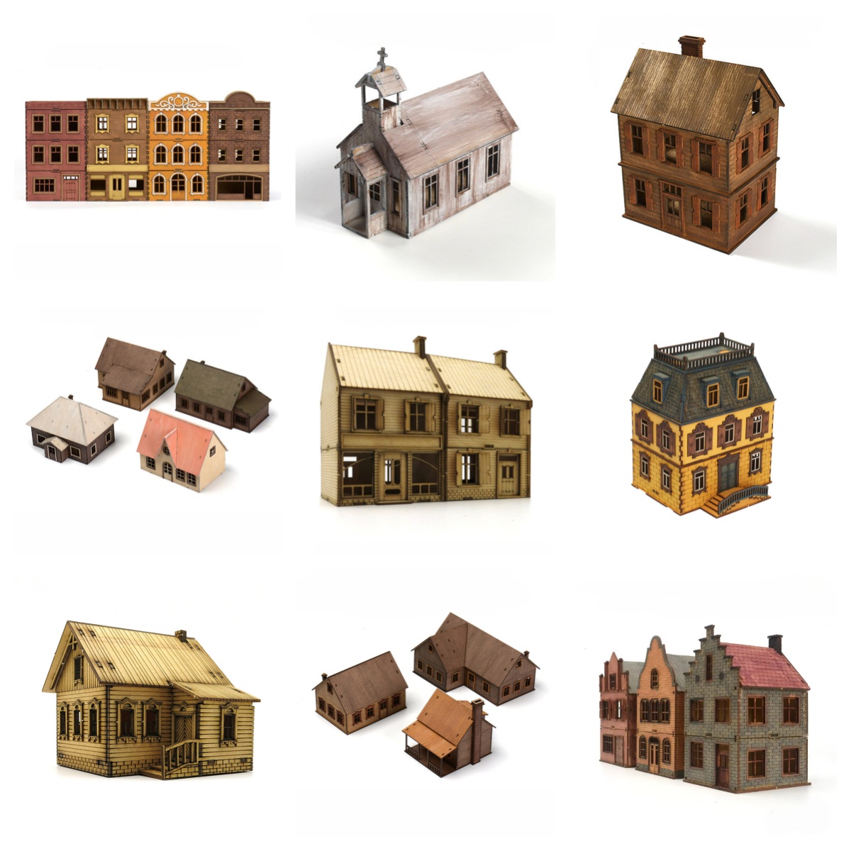 1/72 Wooden Assembly House Eur - đánh giá và giá Model Kit Centaur