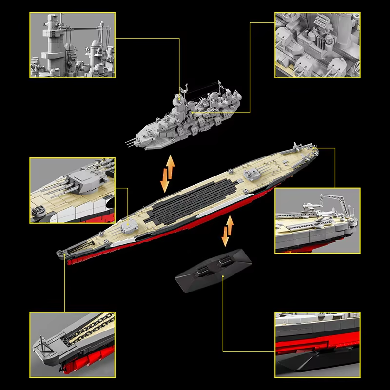 2568pcs USS Missouri battleshi - đánh giá và giá Model Kit Uss Missouri
