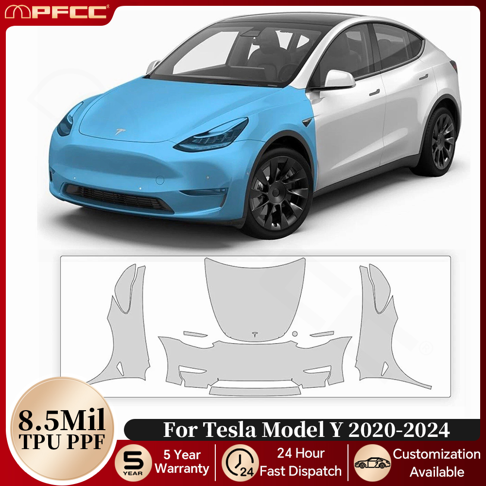 Pre-cut PPF For Tesla Model Y  - đánh giá và giá Paint Model Kit